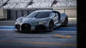flip clock screen background of Luxury Bugatti Sports Car