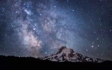 flip clock screen background of Beautiful Starry Sky - The Milky Way